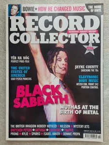 Record Collector 450 February 2016 Black Sabbath. Tír Na Nóg. Bowie Jayne County - Picture 1 of 18