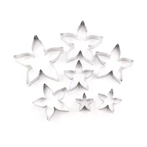 7Pcs Rose Flower Leaf Veiner Cutter Molds Metal Steel Flower Cutter - Picture 1 of 7