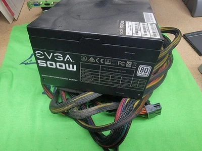 EVGA 100-W1-0500 500W Desktop Power Supply 80 Plus - Image 1 of 3