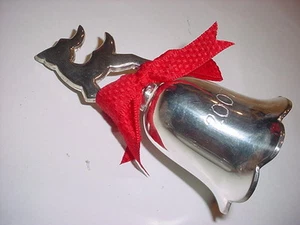 Nuevo 2007 Reindeer Silver Bell International Silversmiths edición anual de vacaciones  - Imagen 1 de 7