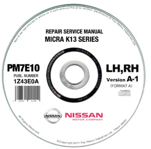 Nissan Micra K13 (2010-2015) manuale officina workshop manual - Foto 1 di 5