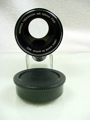 KONICA Hexanon 135mm f/3.5 AR  Lens - w/cap/hood | Serviced | Pls Read | $39  - Image 1 of 4