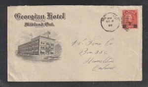Georgian Hotel Midland Ontario Advertising Cover Circa 1932 - Picture 1 of 2