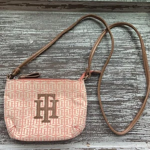 Tommy Hilfiger Orange Logo Monogram Mini Crossbody - Picture 1 of 12