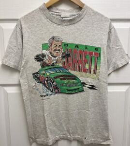 Dale Jarret NASCAR 1993 Vintage Gray T-Shirt Size Medium Made In USA