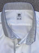 KIN by John Lewis Mens Slim fit White Shirt 17 in collar - Large - New