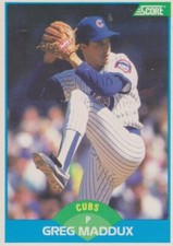 Greg Maddux base cards - Chicago Cubs - Atlanta Braves