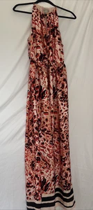 H&M womens summer sleevless dress pattern and hemline stripes - Picture 1 of 6