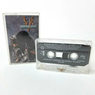 Stevie Ray Vaughan and Double Trouble In Step (Cassette 1989 CBS Records) Foto 1 de 3