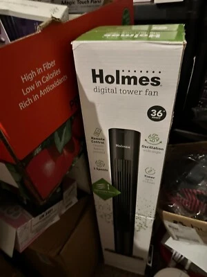 Ventilador torre digital Holmes 36" con aplicación conectada wifi funciona con Google y Alexa Foto 1 de 2