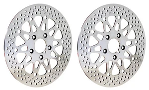 NEW WILWOOD 2008 & UP HARLEY DAVIDSON FRONT & REAR MOTORCYCLE BRAKE ROTORS,SATIN - Picture 1 of 1