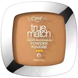 LOREAL True Match Super Blendable Pressed Powder MEDIUM DEEP W7 warm - Picture 1 of 4