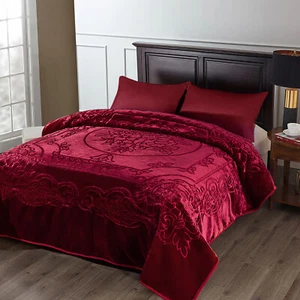Thick Rachel Korean Mink Heavy Blanket Bed for Autumn Winter King/Queen Size 9lb - Picture 1 of 58