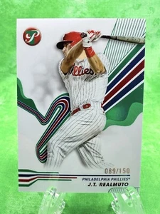 J.T. Realmuto /150 Green Refractor - 2024 Topps Pristine #140 Philly Phillies - Picture 1 of 11