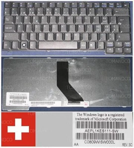 Keyboard Qwertz Swiss Packard Bell Easynote MZ35 AEPL1KES111-SW C0809WISW000L - Picture 1 of 1