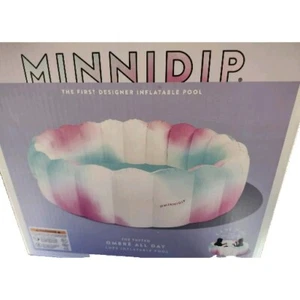 Minnidip Tufted Ombre All Day Luxe Inflatable Designer Adult Kiddie Pool La Vaca - Picture 1 of 1