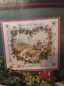 A Thankful Heart Ivy Vine OOP Magazine Cross Stitch Pattern (Q) - Picture 1 of 1