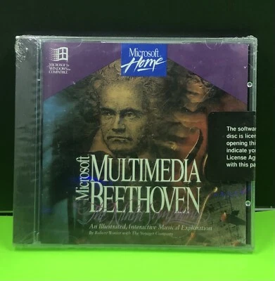 Microsoft Multimedia Beethoven The Ninth Symphony PC 1994 New Sealed NIP NIB - Image 1 of 2