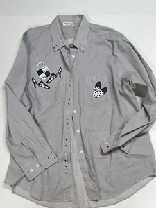 LUSTIGE MARSHALL ROUSSO XL LANGARMSCHUHE MIT KNÖPFEN UND STRASSDETAILS. - Bild 1 von 12