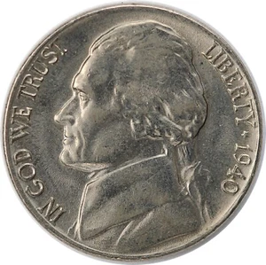 1940 U.S / United States Jefferson Nickel - CH-BU Choice Brilliant Uncirculated - Picture 1 of 2