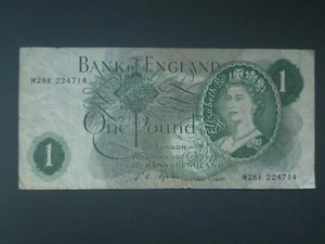 *** Replacement £1 Fforde Album Filler 'F' 1967 Banknote****** - Picture 1 of 6