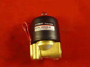 Air, Water, Oil Pneumatic Solenoid Valve 1/4" 2W025-08-AC220V- Fonray - Picture 1 of 3