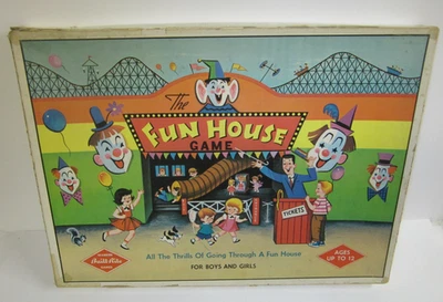 FUN HOUSE Board Game Built Rite Warren circus clowns carnival complete vintage - Image 1 of 4