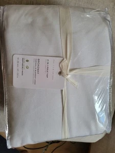 New Set Of 2 Pottery Barn Broadway Blackout Curtains 50"x96" White - Picture 1 of 4