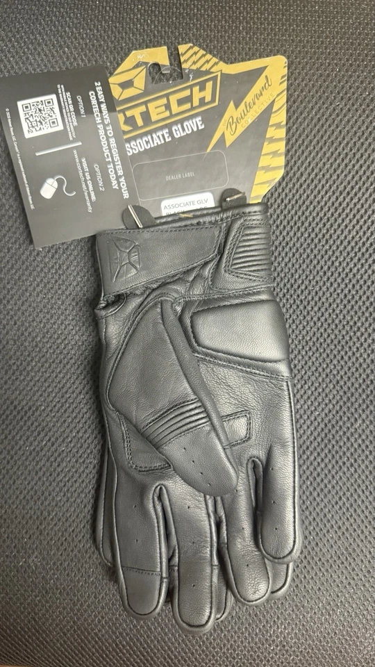 Luvas masculinas de motocicleta de rua Cortech LRG pretas 8361-0105-06 - Imagem 1 de 4