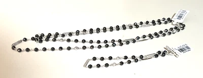Collar LAGOS Caviar Cerámica Negra Plata Esterlina 34" NUEVO $1,000.00 Foto 1 de 4