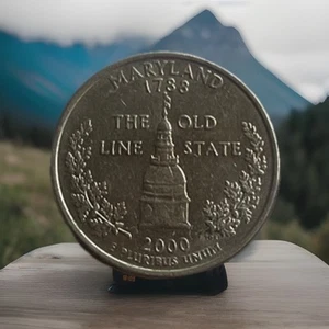 2000-D 25C Maryland 50 States Quarter (Highly Collectible) (Free Shipping) - Picture 1 of 3