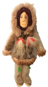 70er Anna Kung Wrak Eskimo Holzkopf Toksook Bay Alaska Fell Puppe Leser Magazin - Bild 1 von 14