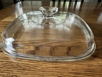 Vintage PYREX A-12-C Corning Ware Square Glass Replacement Dome Domed Lid - Image 1 of 4