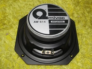 MIVOC AW 614 Tieftöner Woofer 16cm 8", 4 Ohm Neuware new. 1990s Ware OVP, selten - Bild 1 von 2