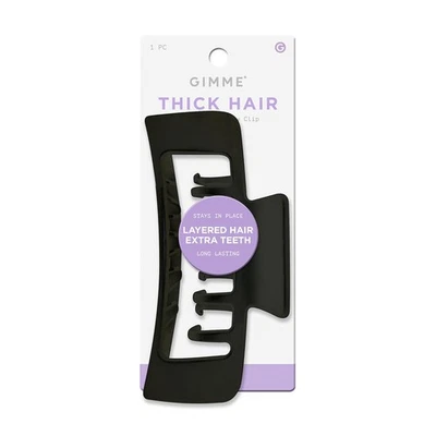 Gimme Beauty XL Rectangle Claw Clip Duo - Hair Clips with Black  - Image 1 of 4
