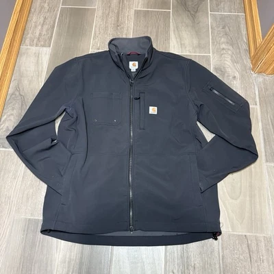 Carhartt Rain Defender Softshell Jacket Mens XL Tall Black Relaxed Rugged Flex - Image 1 of 4