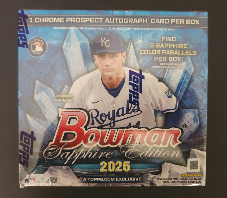2025 Bowman Baseball Sapphire Edition Factory Hobby Box - -1 Auto