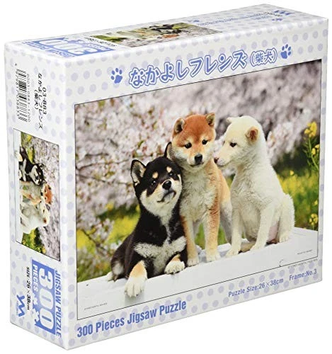 Yanoman [Made in Japan] 300-Piece Jigsaw Puzzle: Dog Friends Shiba Inu 26x38cm - Image 1 of 1