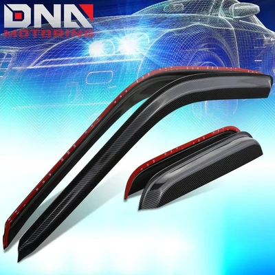 Para Chevy GMC 1988-2000 C/K cabina extendida viseras de ventana ventilación deflector solar protectores de lluvia Foto 1 de 4