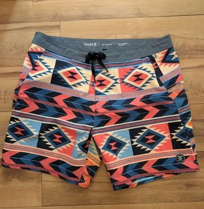 Boardshorts para hombre Roark Boatman Azteca Suroeste Cordura Tela Talla 36 - Imagen 1 de 10