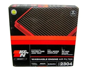 Filtro de aire de motor lavable K & N SA-2304 SA2304 para Select Outback 2004-2019 - Imagen 1 de 4
