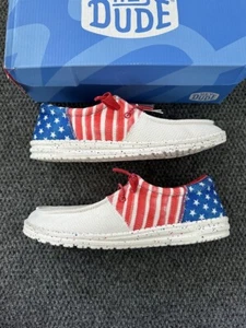 Hey Dude Wendy Sox Patriótica Americana 4 de Julio Bandera de Estados Unidos Roja/Blanca/Azul - Imagen 1 de 5