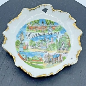 Williamsburg Souvenir Mini Collector Plate Trinket Dish Historical Landmarks 5” - Picture 1 of 3