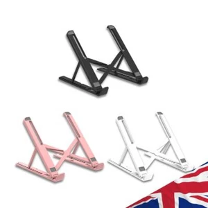 Anti Slip Foldable Desktop Support Holder Adjustable Riser Tablet Stand Brackets - Picture 1 of 15