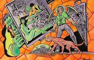 MARTIAN VAMPIRE ** MIKE BENNETT'S ORIGINAL ART 06.09.25 - Bild 1 von 1