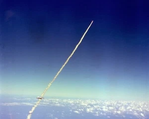 New 8x10 NASA Photo: 2nd Mission of Space Shuttle Columbia at Launch, 1981 - Picture 1 of 1