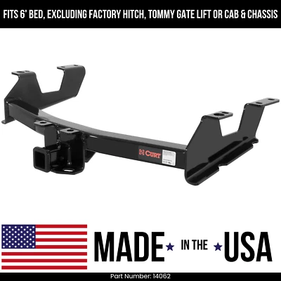 Enganche de remolque para GMC Sierra 3500HD 11-14 6' camas estándar Bmpr Curt 10 k 2" remolque 14062 Foto 1 de 2