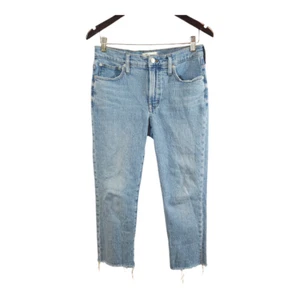 Jeans Madewell lavaggio medio vita media orlo grezzo perfetto vintage classico donna 27 - Foto 1 di 8