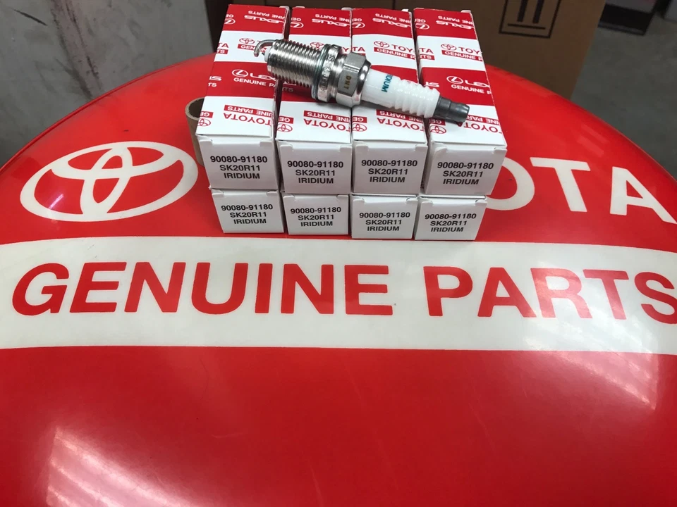 2005-2009 Toyota Tundra 2UZFE V8 Genuine OEM Iridium Spark Plugs 90080-91180  - Image 1 of 1