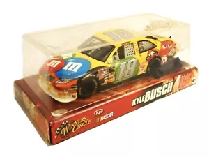 M&M's #18 NASCAR 1:24 Die Cast, Kyle Busch, 2008 Toyota Camry, Wing Damaged - Picture 1 of 12